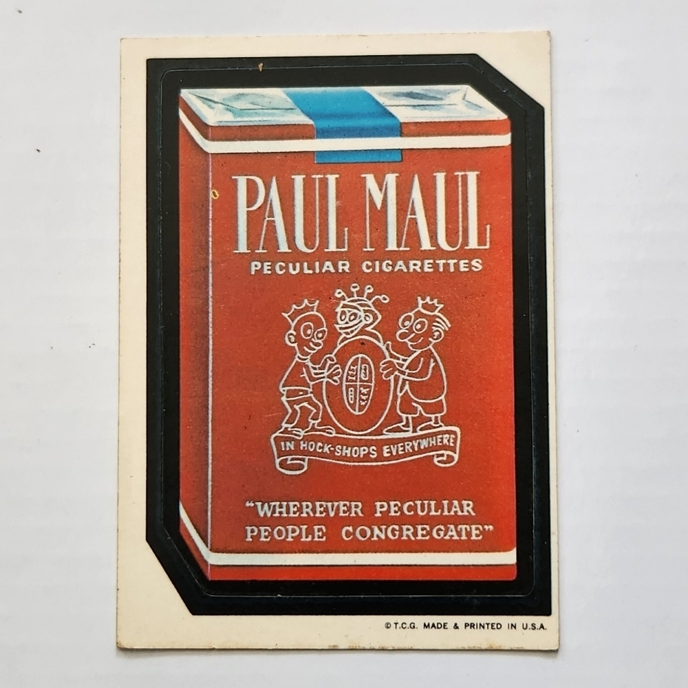 ✨VINTAGE 1973 Topps Wacky Packages Series 1 PAUL MAUL Sticker Short Print Rare